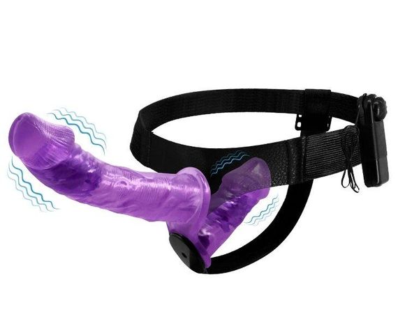 Страпон з вібрацією з 2-ма вібромоторами ULTRA PASSIONATE HARNESS STRAP-ON, BW-022060-1 Sex Aura | Зображення 2