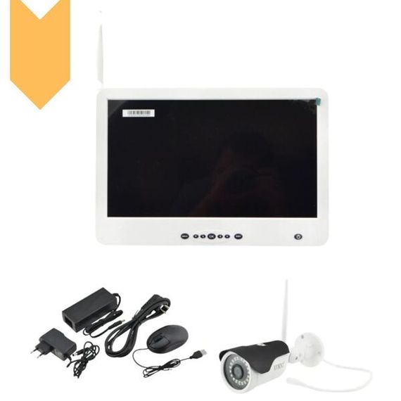 Комплект відеоспостереження бездротової DVR KIT Full HD XPRO CAD-1308 LCD 13.3" WiFi 8ch набір на 8 камери