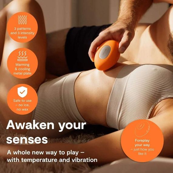 Кліторальний вібратор We-Vibe Temp Tangerine з функцією нагрівання та охолодження, помаранчевий Sex Aura | Зображення 7