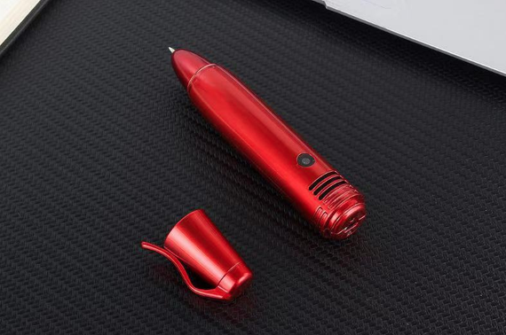 Ручка мобільний телефон з камерою 0.08 MP і Bluetooth AK 007 (Червоний) | Зображення 1