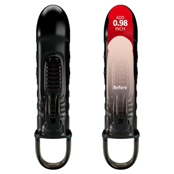 Насадка на член - Pretty Love Sloane Vibrating Penis Sleeve Black | Зображення 6