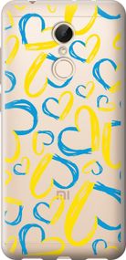 Чехол на Xiaomi Redmi 5 Сердца UA "5292u-1350-17620"