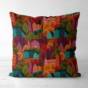 Подушка декоративна Soft Осенний город 45x45 см (45PST_22S003)