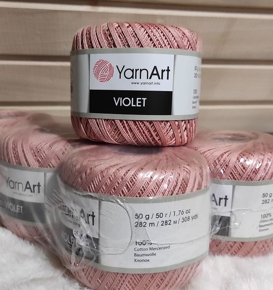 Пряжа YarnArt Violet номер кольору 4105 бавовна пряжа ярнарт віолет | Зображення 2