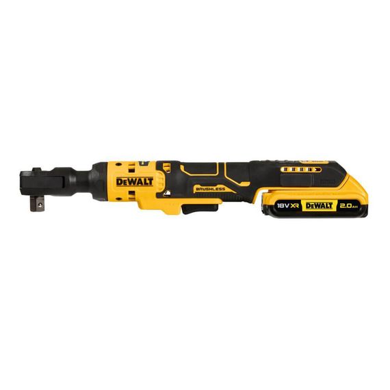 Гайковерт угловой - трещётка аккумуляторный бесщёточный 95Нм DeWALT DCF512D1 | Зображення 2