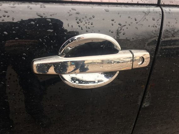 Накладки на ручки (4 шт, нерж) Carmos - Турецька сталь для Mercedes E-сlass W210 1995-2002 рр | Зображення 1