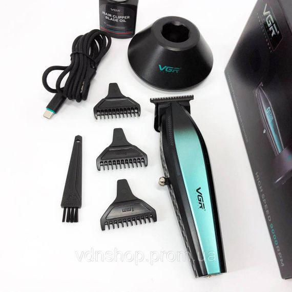 Тример з регульованою довжиною VGR V-992, Машинка для стрижки з потужним акумулятором JT-91 | Зображення 5