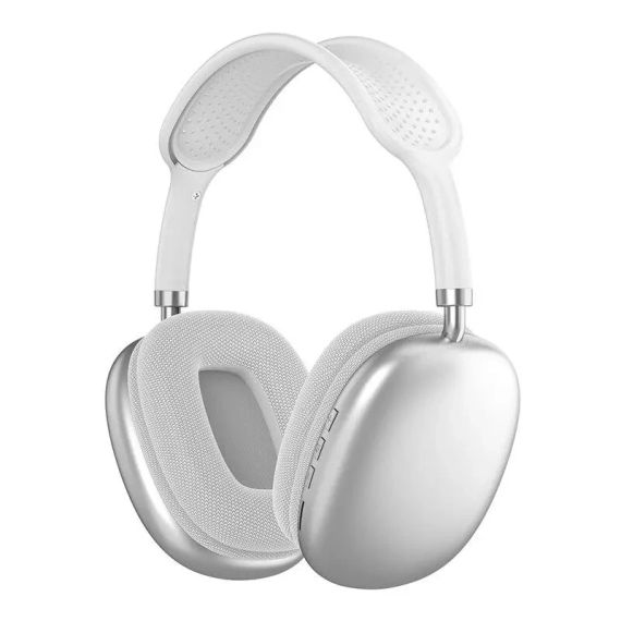 Белые Беспроводные полноразмерные Bluetooth наушники Macaron P9 Max