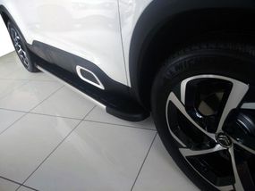 Боковые пороги Duru (2 шт., алюминий) для Peugeot 3008 2016-2024 гг