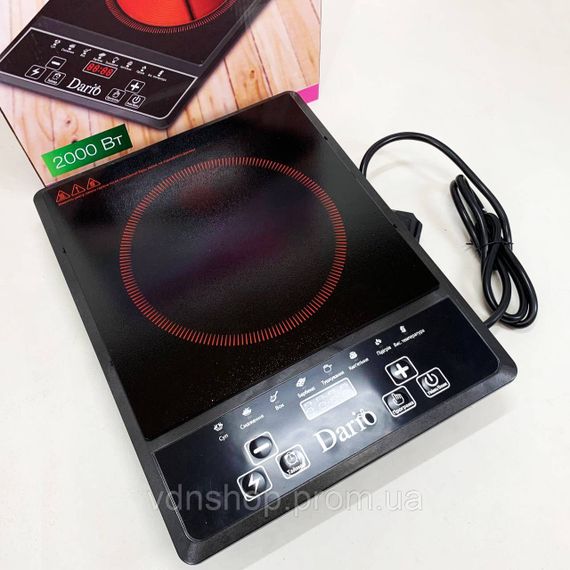 Варочная настольная плита DARIO DHP2172F 2000 Вт, Плита электро для домашнего приготовления LA-42 | Зображення 3