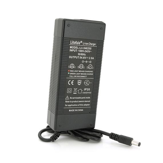 Зарядка LiitoKala Lii-546200 для Li-Ion АКБ 54.6V 2A,роз. 5.5x2.5мм | Зображення 2