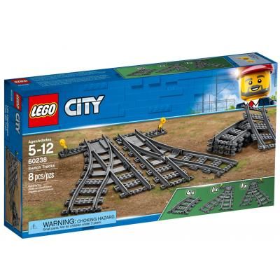 Конструктор LEGO City Железнодорожные стрелки 8 деталей (60238)