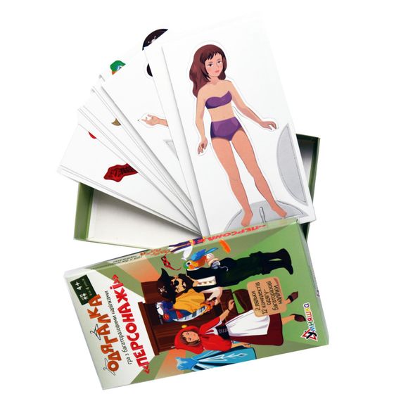 Игра с многоразовыми наклейками "Одевалка Персонажи" Умняшка 1906-UM | Зображення 2