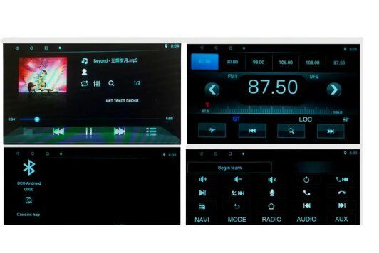 Автомагнітола штатна Toyota Prado 150 2014 Android 10.1 4/32 чорний (Toyota Prado 150 2014_8800)