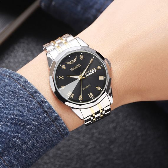 Skmei 2291TGDBK Silver-Gold-Black | Зображення 2
