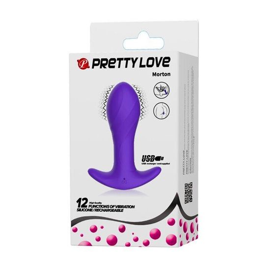 Анальный стимулятор с вибрацией PRETTY LOVE " Morton " BI-040067-1 sexstyle