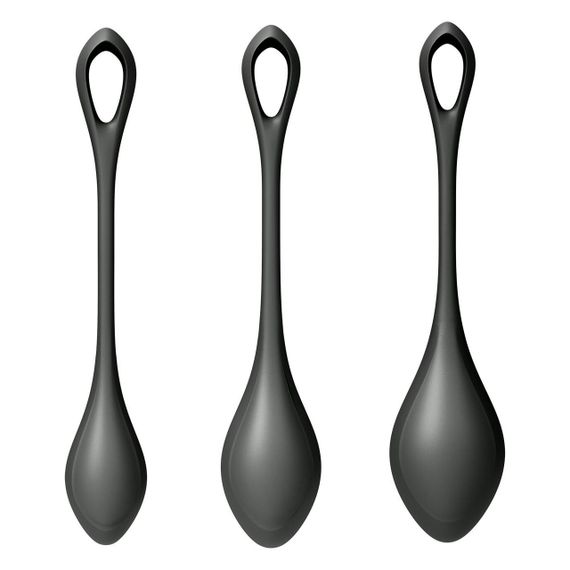Набор йони бусин Satisfyer Yoni Power 2 Black, диаметр 2-2,5-3см, вес 22-44-73гр | Зображення 2