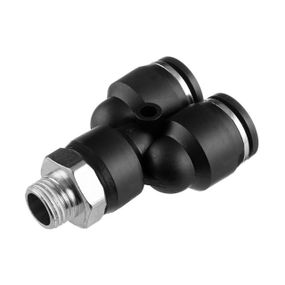 З'єднання цангове Y-подібне для поліуретанових та ін. шлангів 12*12 мм, 1/4" нар. різь INTERTOOL PT-23791