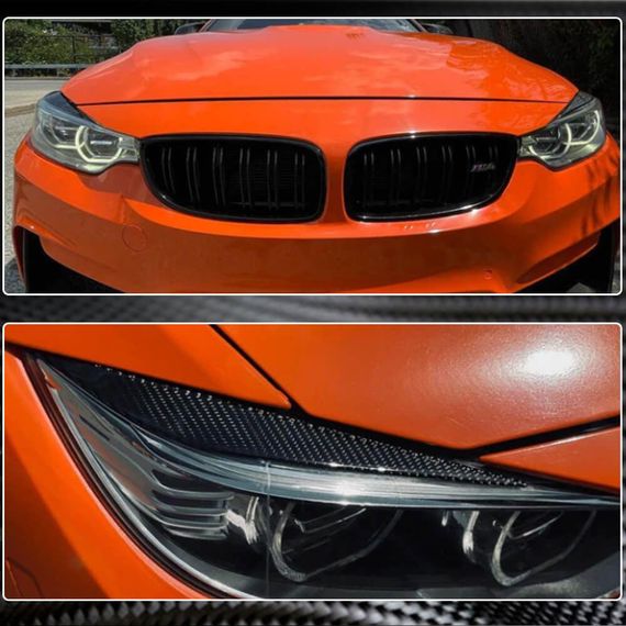 Вії на фари V1 (для F80, Карбон) для BMW 3 серія F-30/31/34 2012-2019 рр | Зображення 2