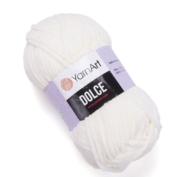 YarnArt Dolce 856 світло-жовта ярнарт дольче плюшева пряжа для в'язання