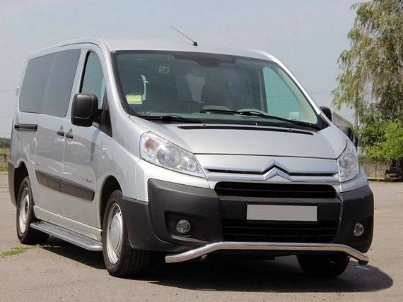 Передняя защита ST007 (нерж.) 60 мм для Peugeot Expert 2007-2017 гг
