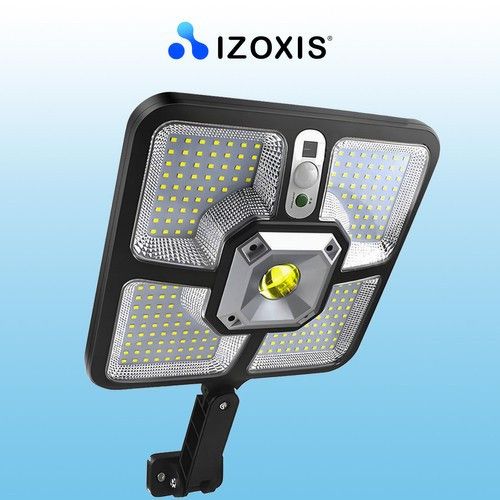 Сонячний вуличний ліхтар Izoxis 22736 датчик руху, пульт 220 LED | Зображення 2