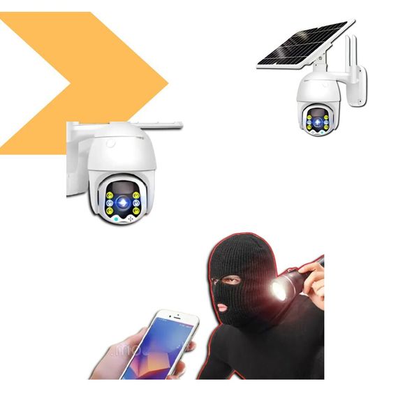 Вайфай камера з нічним баченням XPRO V380 на сонячній батареї (234572850_3348) | Зображення 8