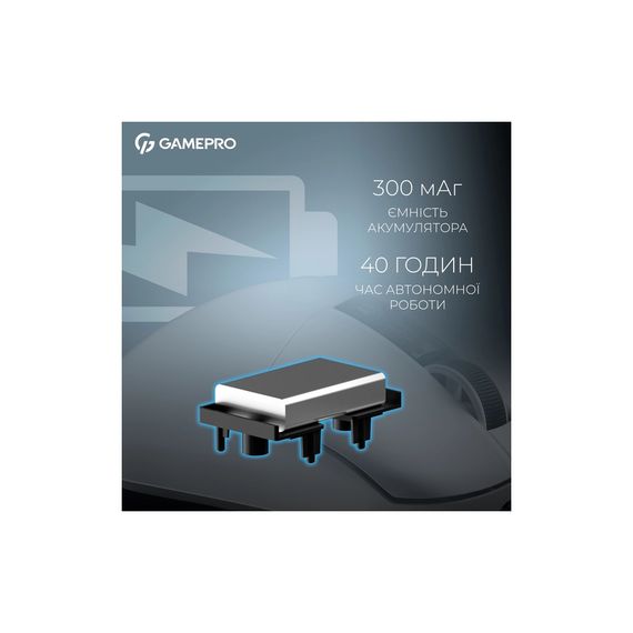 Мишка GamePro Asgard Thor Wireless/Bluetooth/USB White (GM023W) | Зображення 7