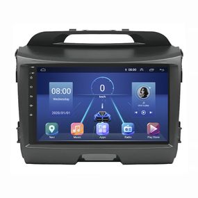 Штатная магнитола Lesko для Kia Sportage III Рестайлинг 2014-2016 экран 9" 4/32Gb/ 4G/ Wi-Fi/ CarPlay Premium