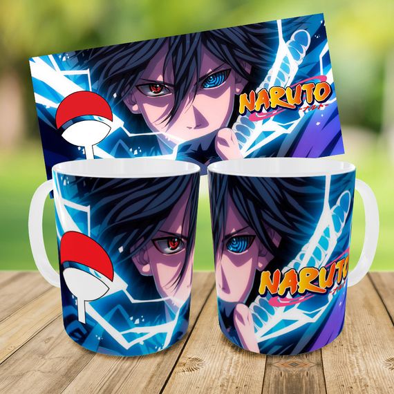 Набор детский Аниме Наруто Акацуки рюкзак 36х27см сумка-бананка,кружка с принтом для мальчика (01647) | Зображення 8