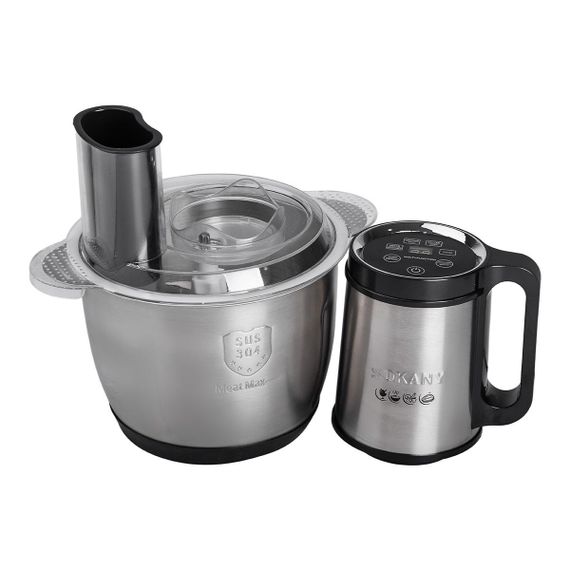 Чоппер измельчитель 600 Вт 6 лезвий с чашей на 2,5 литра мясорубка Sokany SK-06035 | Зображення 4