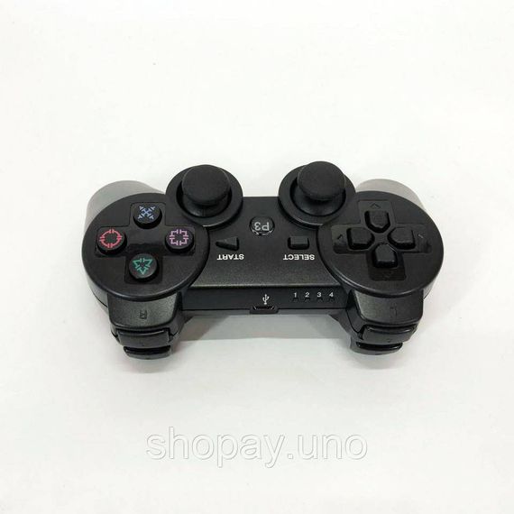 Бездротовий ігровий геймпад Doubleshock PS3/PC акумуляторний джойстик з функцією вібрації. Колір: чорний | Зображення 5