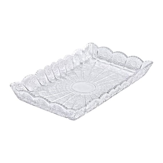 Блюдо для закусок Lirmartur скляне 28,6*16,5*3 см HP-YH-26 | Зображення 3