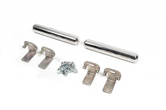 Боковые трубы за задним колесом (2 шт, нерж) Long база, 60мм для Mercedes Sprinter 2018-2024 гг | Зображення 3