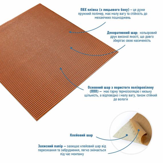 Панель 3D Bronze 700*700*4mm (D) SW-00001955 | Зображення 1