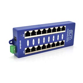8-портовый POE-инжектор питания, с 8xRJ45 портами Ethernet 10/100/1000Мбит/с