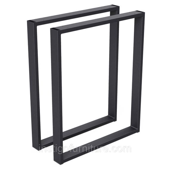 Комплект опор для столу з металу 600×60mm, H=730mm (профільна труба: 60x20mm)