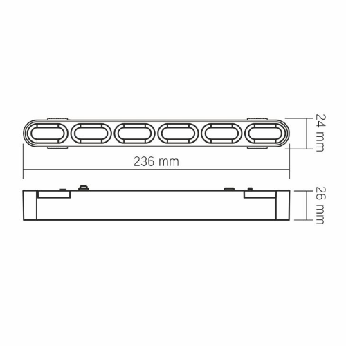 LED Світильник магнітний трековий 18W 4000К 48V чорний VL-TRMS-LD19B Videx | Зображення 3