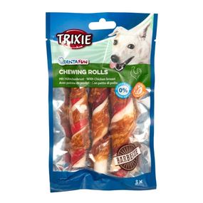 Ласощі для собак з куркою Trixie Denta Fun Chewing Rolls, 105 гр