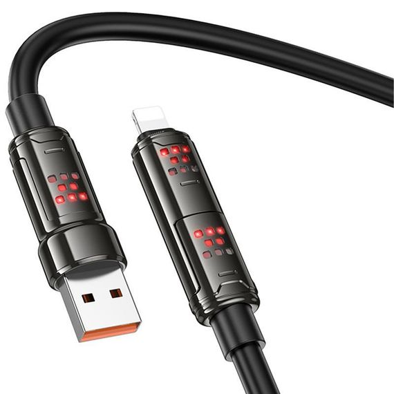 Дата кабель Hoco U143 Joy 4in1 USB to Lightning/Type-C to Type-C 240W (1.2m) Black | Зображення 2