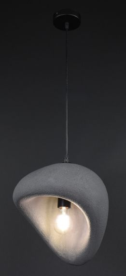 Люстра підвісна на 1 лампочку 27907 Чорний 35-160х30х30 см. | Зображення 3