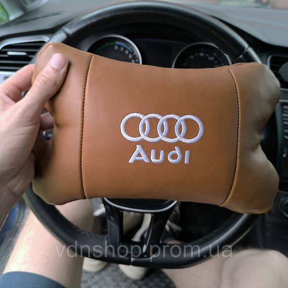 Подушки з логотипом від виробника Audi Ауди, Подарунок в машину чоловікові, Подушка для комфорту в авто JT-94 | Зображення 9