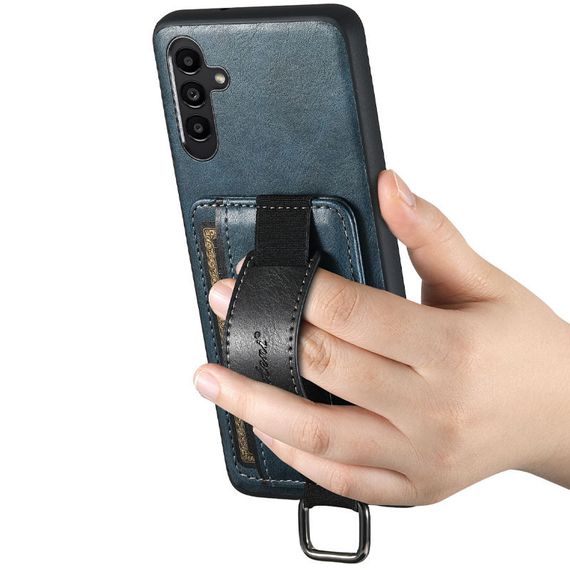 Шкіряний чохол Wallet case and straps для Samsung Galaxy S24 Синій / Blue | Зображення 2