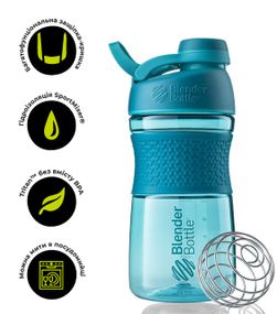 Шейкер спортивний (пляшка) BlenderBottle SportMixer Twist 20oz/590ml Teal (Original)