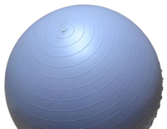 М'яч для фітнесу (фітбол) напівмасажний PowerPlay 4003 Ø75 cm Gymball Sky Blue + помпа (PP_4003_75_Sky_Blue) | Зображення 2