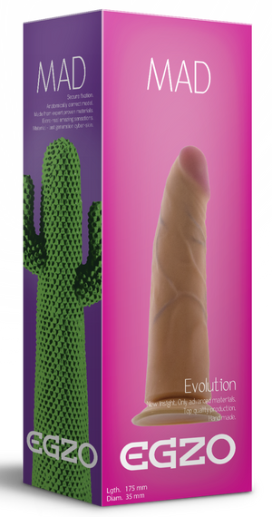Фалоімітатор EGZO Ciberskin D003 (17,5 см х 3,5 см) Sex Aura | Зображення 3