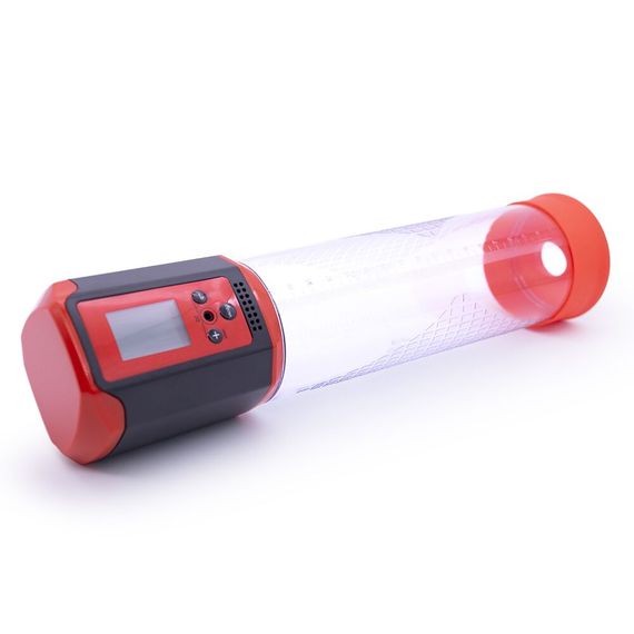 Автоматический вакуумный насос Men Powerup Passion Pump Blue, LED-табло, перезаряжаемая, 8 режимов, Красный | Зображення 2