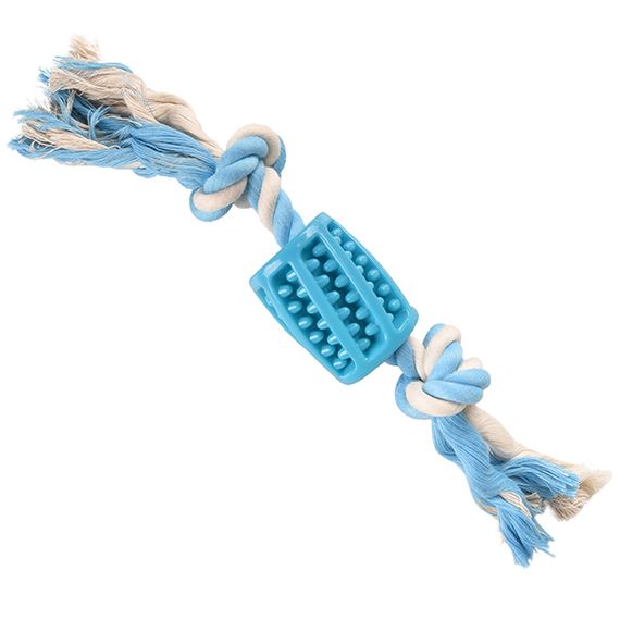 Игрушка для собак Flamingo Lindo Tube With Rope, 30 см
