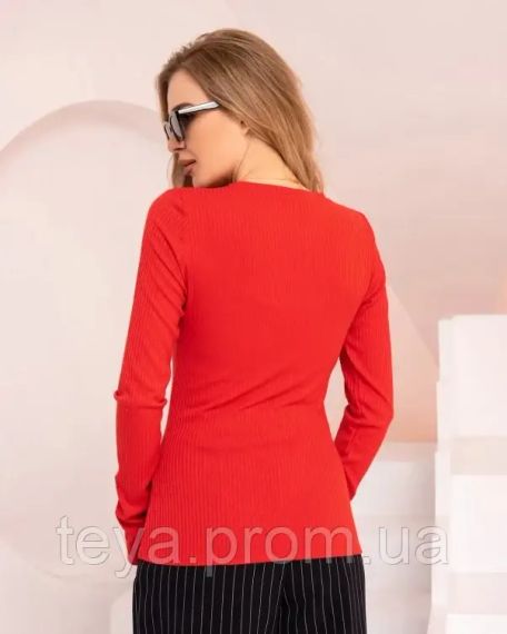 Светр колір червоний розміри XL, L, M, S FI_006939 | Зображення 2