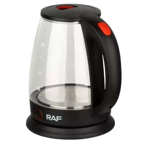 Чайник електричний скляний 2,0L RAF R7841 Чорний